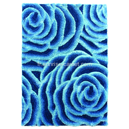 Mélange de polyester filé 3D tapis Shaggy